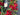 Oval Red and Green Christmas Wreath with Pinecones and Flickering Candle - TwoInspireYou