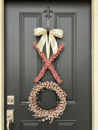 Best Friend Valentine's Day XO Wreath - TwoInspireYou