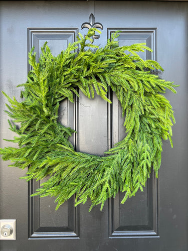 Norfolk Pine Christmas Wreath - TwoInspireYou