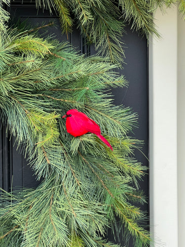 Red Cardinal Wreath Addition - TwoInspireYou