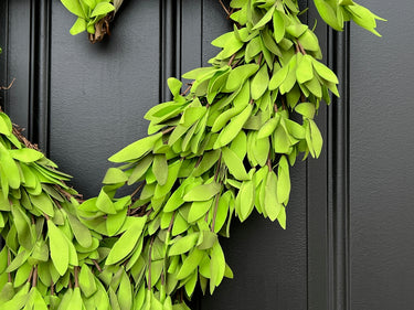 Wedding Faux Dried Boxwood Heart - TwoInspireYou
