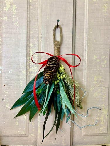 Christmas Greenery Hanging Bundles – Pine, Bayleaf, and Berry Décor | - TwoInspireYou