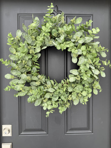 Eucalyptus Wreath - Everyday Greenery Door Decor - TwoInspireYou