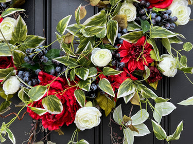 Red, White, and Blue Patriotic Door Wreath - TwoInspireYou