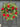 Red Geranium Wreath with Magnolia and Fern