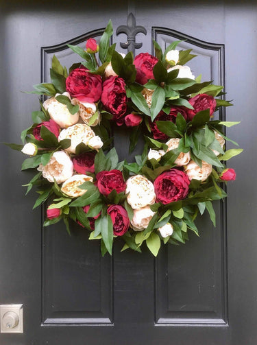 Holiday Peony Wreath