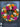 Gold and Magenta Flower Wreath