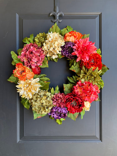 Bold and Beautiful Summer Jewel Wreath - TwoInspireYou