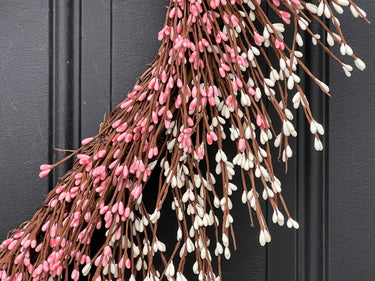 Valentine's Day Pink Berry Heart Wreath for Friendship - TwoInspireYou