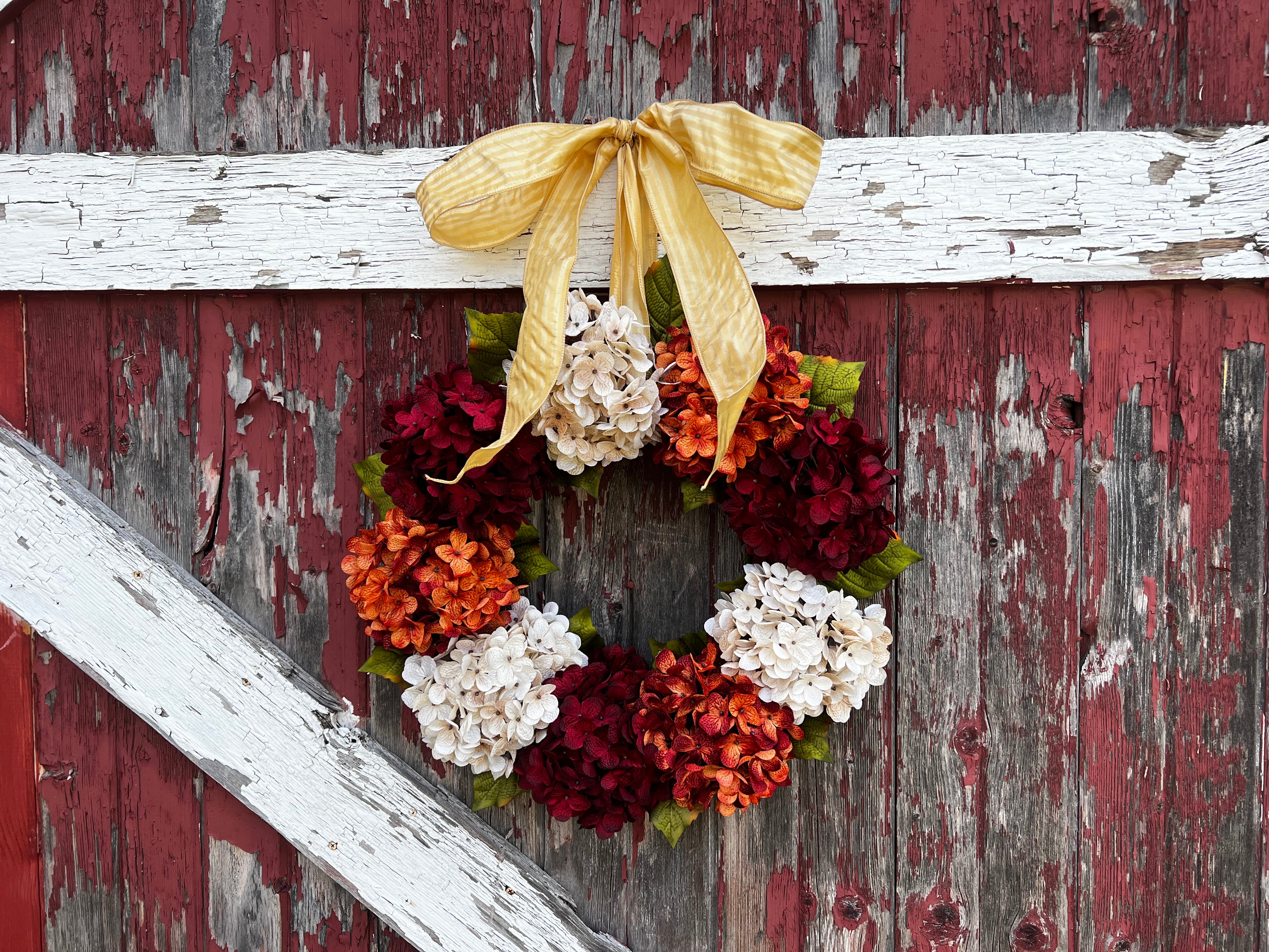 how to tie a ribbon to hang a wreath