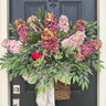 XL Pink Cone Hydrangea Basket with Greenery - TwoInspireYou