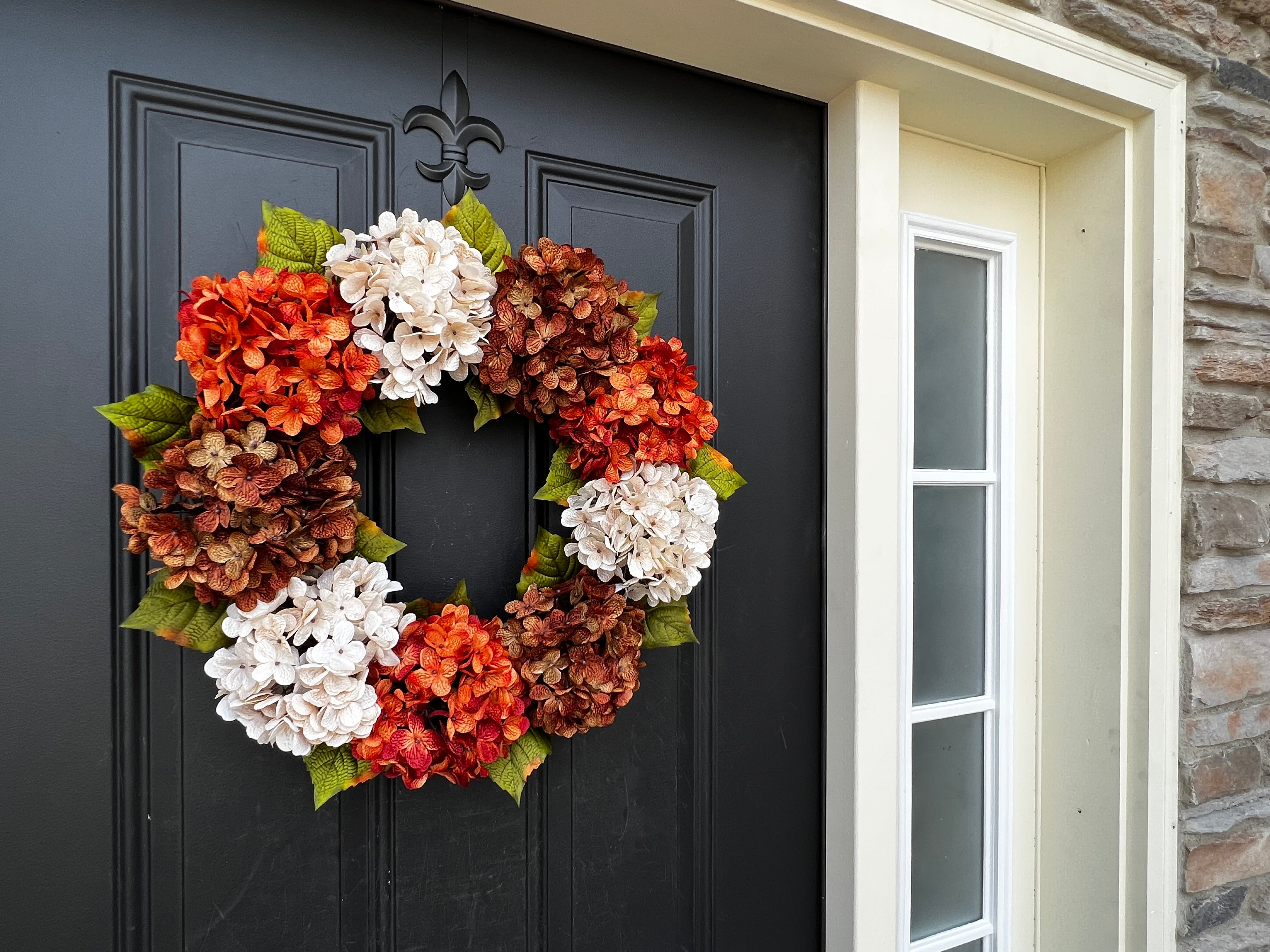 Rustic and Simple Harvest Hydrangea Wreath