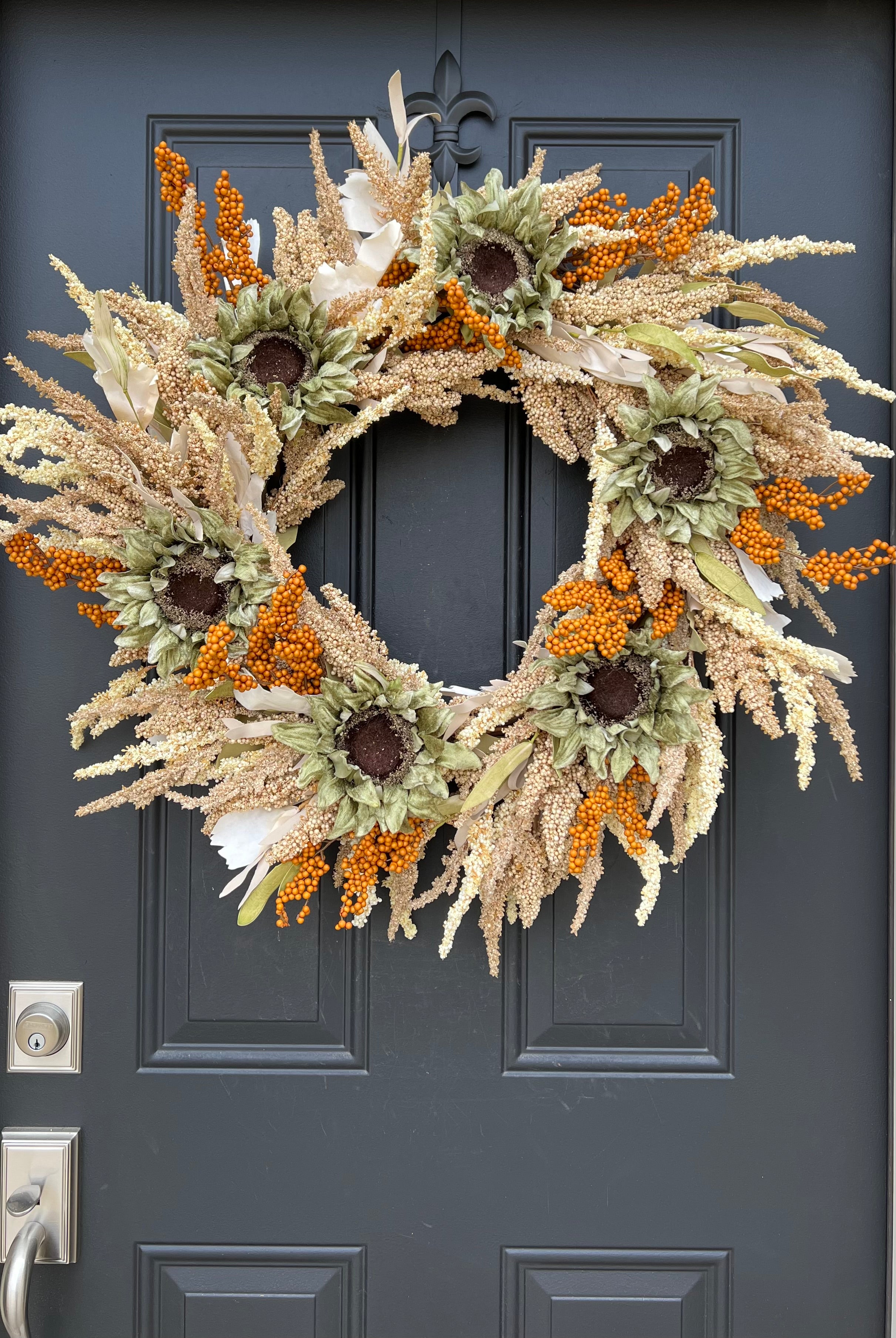 Farmhouse Fall Gatherings Wreath