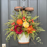 Fall Pumpkin Harvest Bucket Wreath - TwoInspireYou