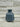 Blue Gray Ribbed Ceramic Vase – Textured Decorative Floral Vase