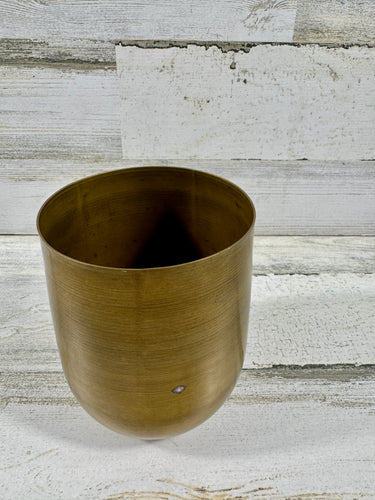 Antique Brass Finish Vase – Modern Gold Decorative Vessel