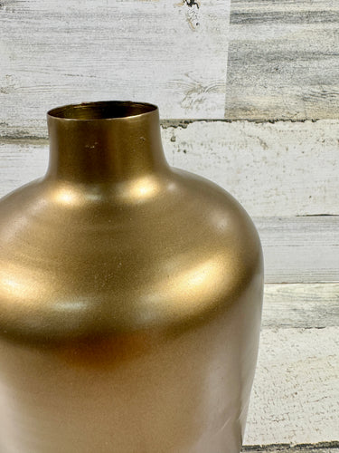 Antique Brass Bottle Vase