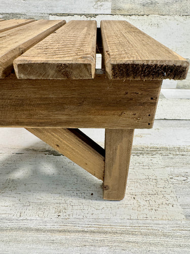 Rustic Wood Slatted Display Riser