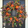 Large 32 Inch Fall Forest Pumpkin Wreath - TwoInspireYou