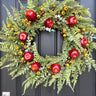 Fall Red Delicious Apple Wreath, Life Size Apples - TwoInspireYou