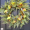 Green Pear Fall Wreath with Life-Size Fruit - TwoInspireYou