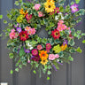 Garden Ivy Summer Wreath with Butterflies – Handmade Floral Door Decor - TwoInspireYou