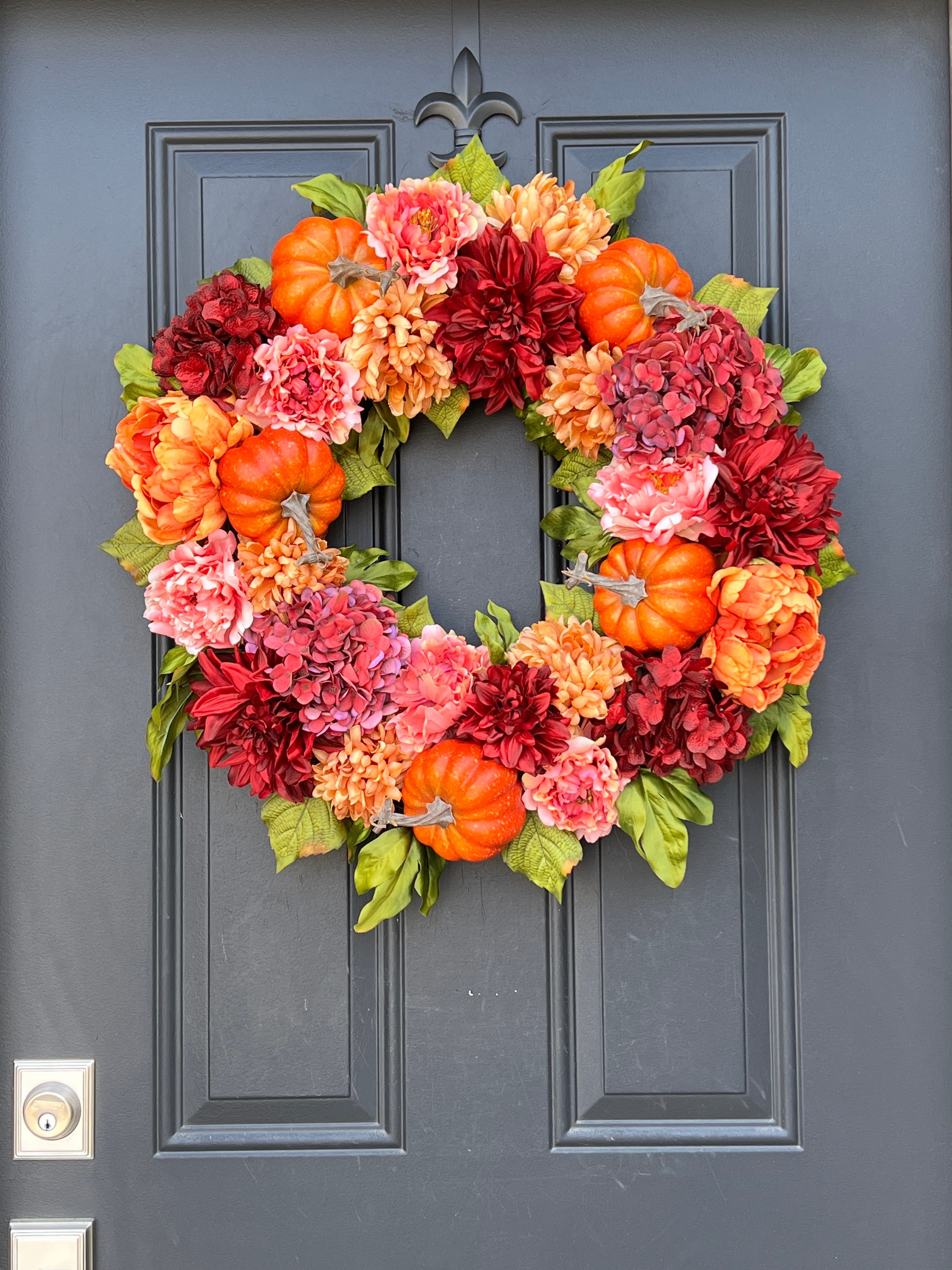 Pumpkin Blossom Fall Wreath