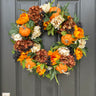 Autumn Pumpkins Wreath for Front Door - TwoInspireYou