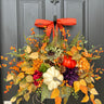 Fall Door Hanging with Sunflowers and Pumpkins - TwoInspireYou