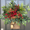 Christmas Basket for Front Door - TwoInspireYou
