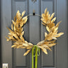 Golden Laurel Leaf Minimalist Wreath - TwoInspireYou