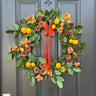 Citrus Pinecone Harvest Wreath - TwoInspireYou