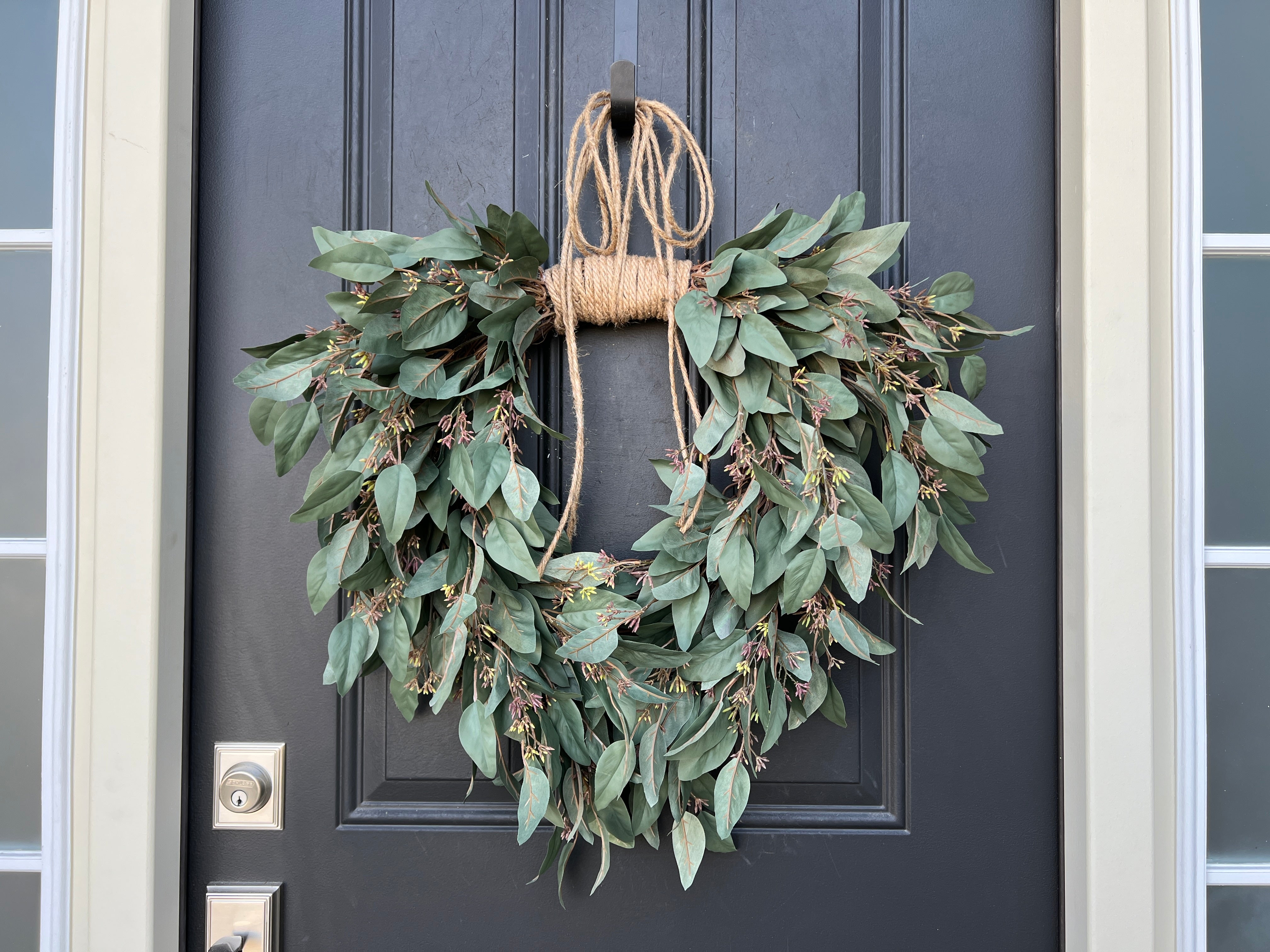 Spring Greenery Wreath with Birch Leaves