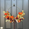 Vibrant Floral Harvest Hoop Wreath - TwoInspireYou