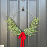 Winter Greenery Hoop Wreath - TwoInspireYou