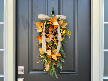 Vermont in the Fall Cascade Wreath - TwoInspireYou