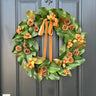 Golden Hour Magnolia and Pinecones Wreath - TwoInspireYou