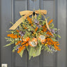 Fall Wall Bucket Wreath with Pumpkins & Berries – Rustic Harvest Door Décor - TwoInspireYou