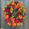Oval Bountiful Harvest Wreath for Thanksgiving - TwoInspireYou