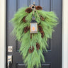 Rustic Long Needle Pine Swag Wreath with Natural Pinecones - TwoInspireYou