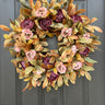 Mulberry Peony Fall Wreath - TwoInspireYou