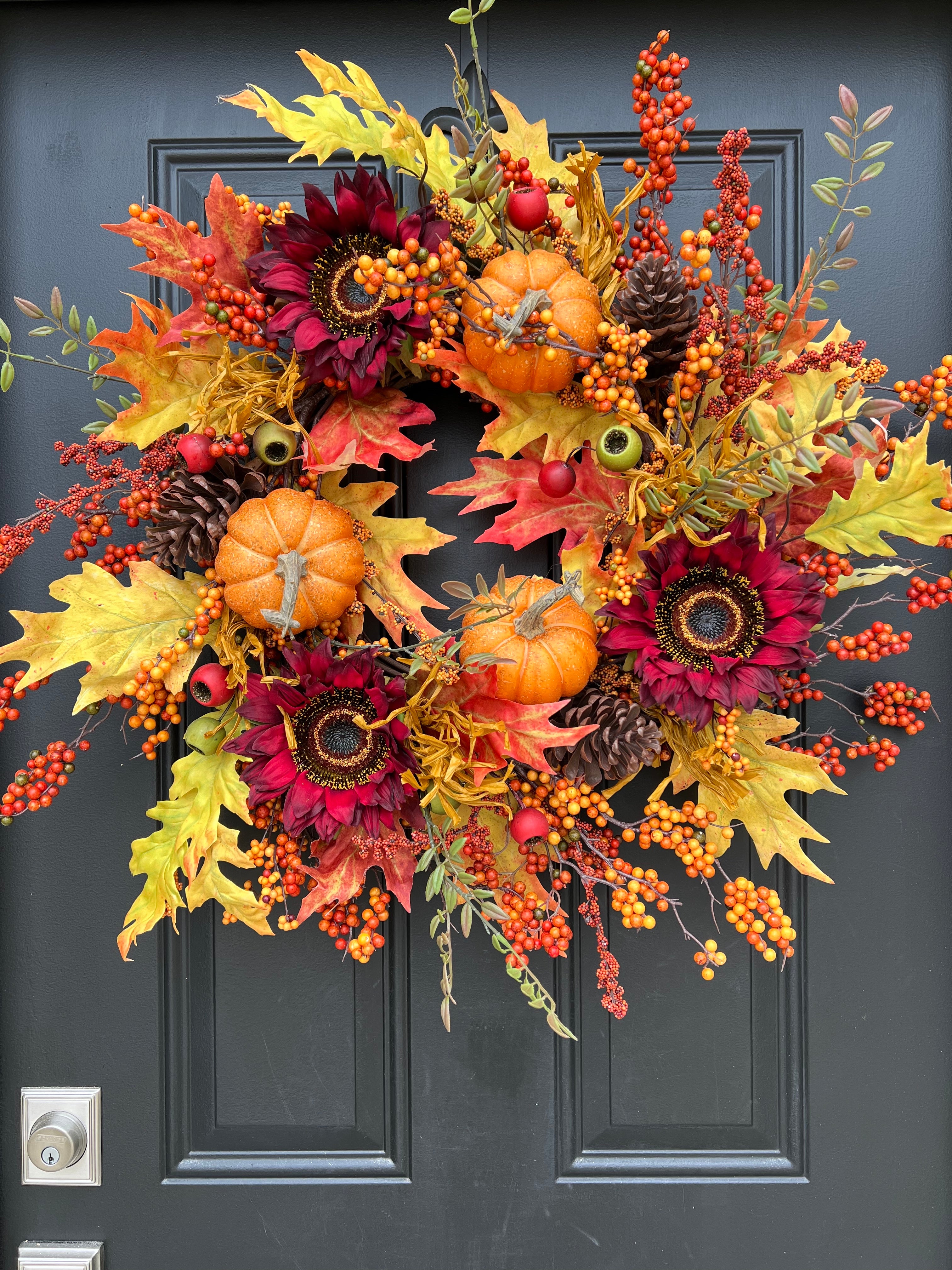 Octoberfest Autumn Wreath