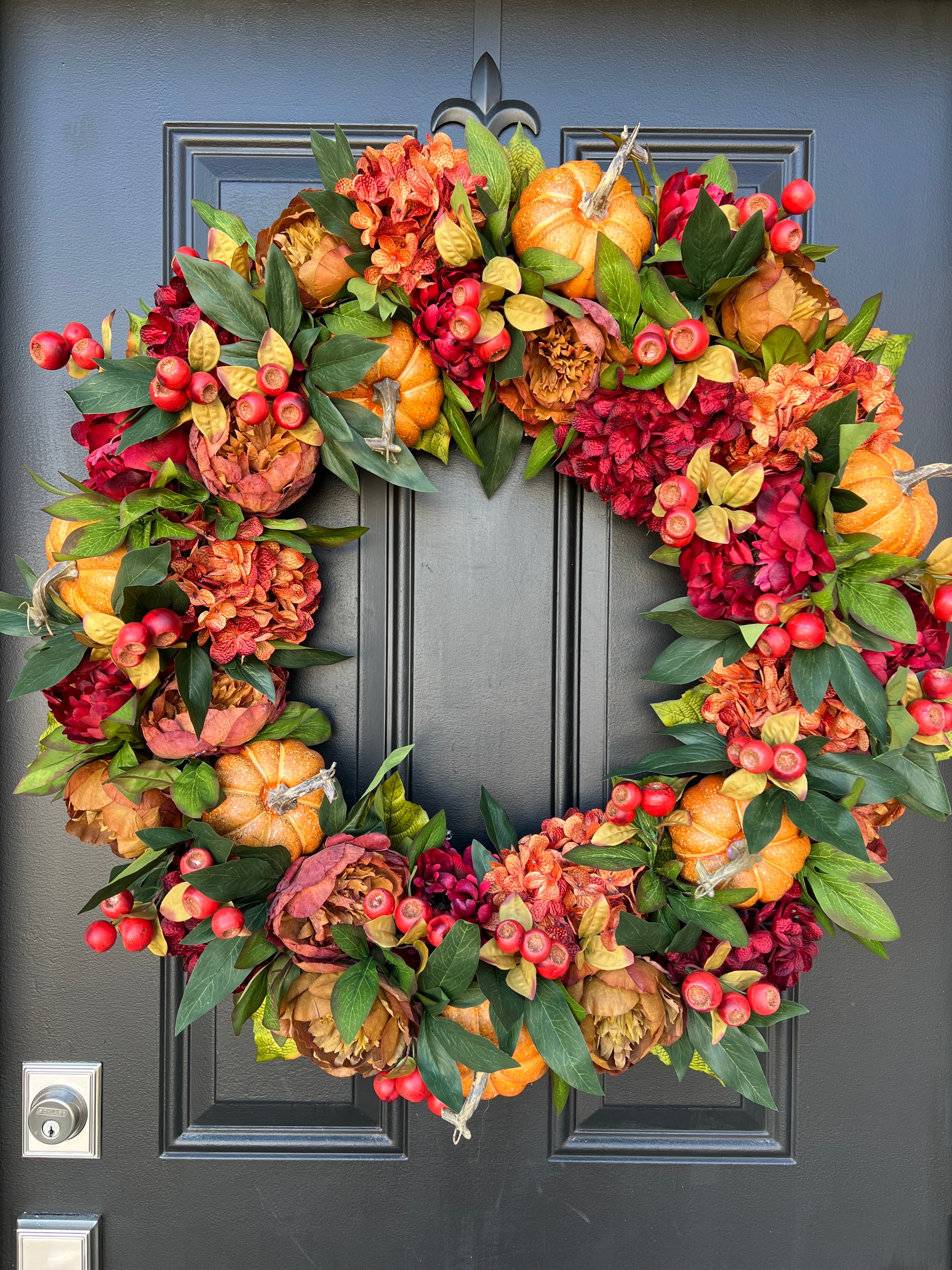 Harvest Heirloom Pumpkin Wreath