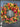 A decorative pumpkin wreath with a variety of autumn-colored flowers, including pumpkins, peonies, hydrangeas, and red berries, displayed on a door.