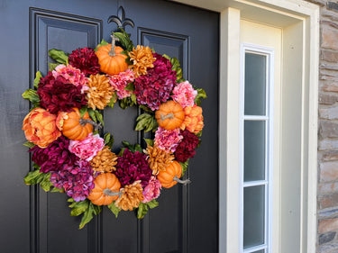 Pick of the Patch Pumpkin Peony Wreath - TwoInspireYou
