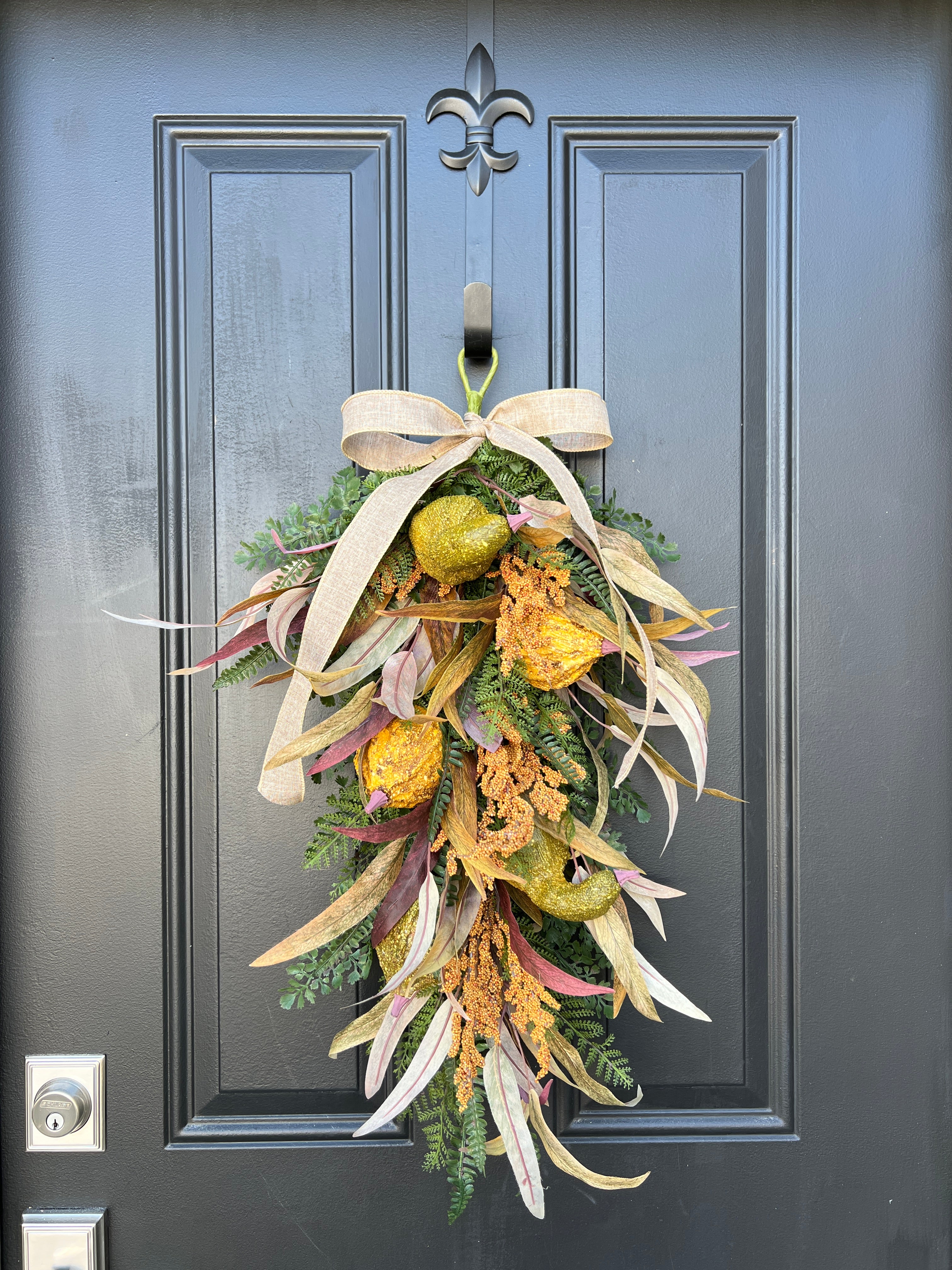 Gilded Grace Fall Swag Wreath