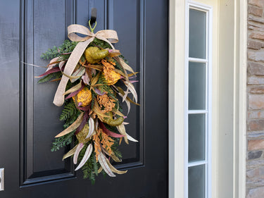 Gilded Grace Fall Swag Wreath - TwoInspireYou