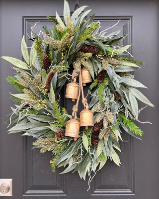 Christmas Bells Winter Oval Wreath - TwoInspireYou