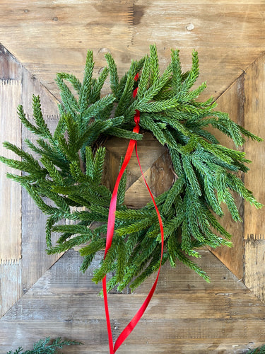 Norfolk Pine Mini Wreath for Christmas, Set of 2 - TwoInspireYou