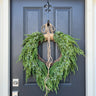 Norfolk Winter Pine and Juniper Wreath for Front Door - TwoInspireYou